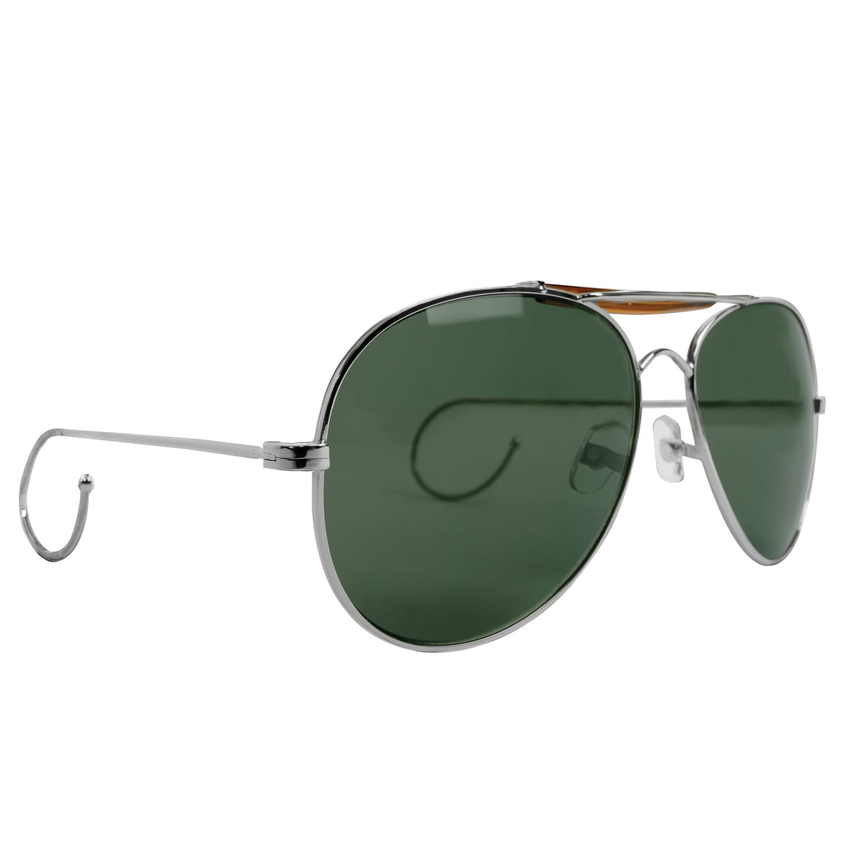Air Force Style Aviator Sunglasses with Cable Temples