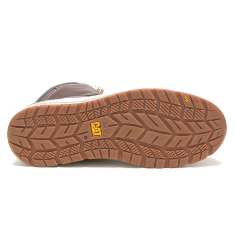 CAT Impact Brown 6-Inch Waterproof Composite Moc Toe Wedge Men's Work Boot