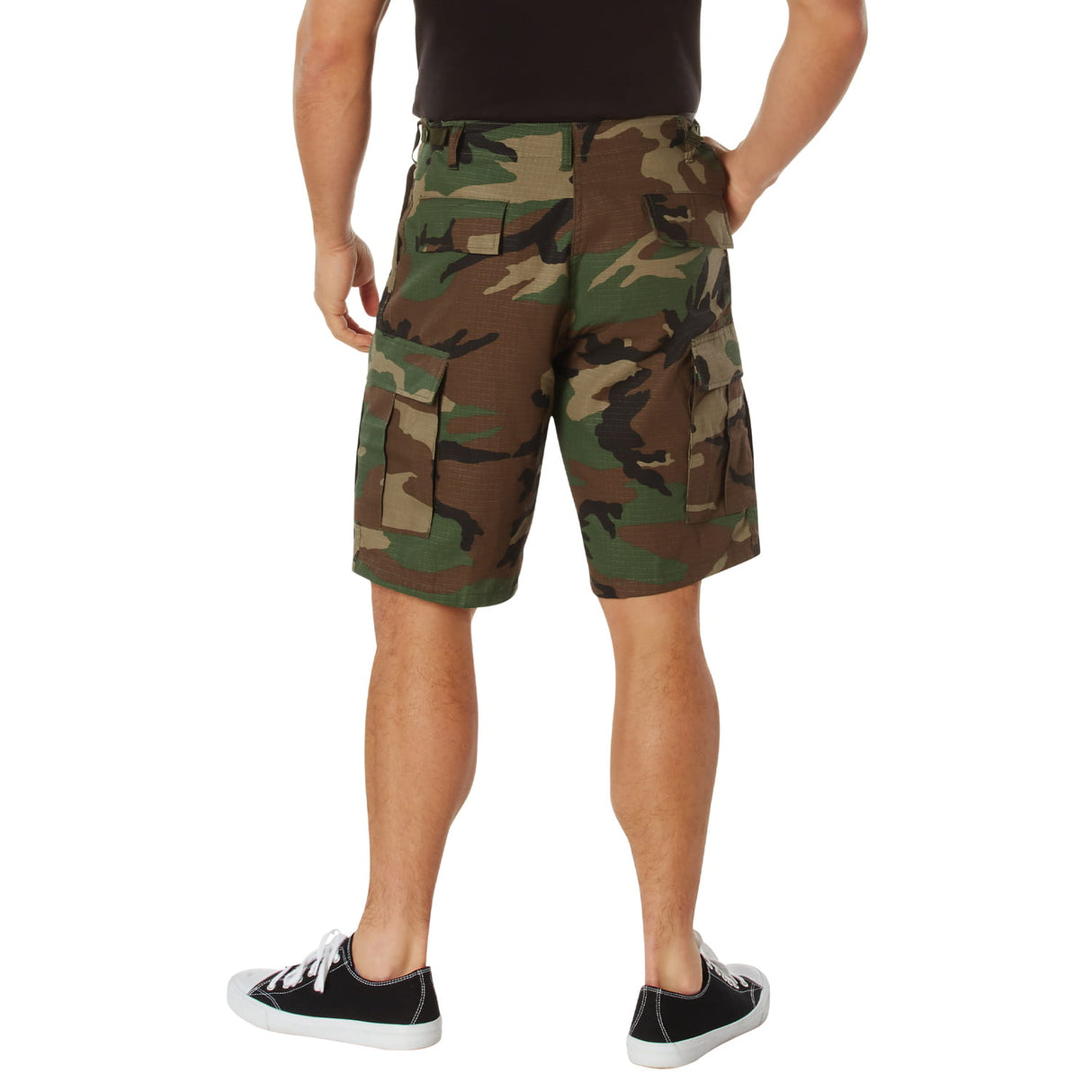 Woodland Camo Military BDU Cargo Shorts