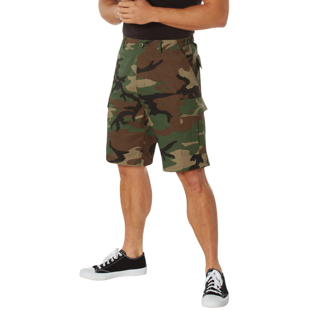 Woodland Camo Military BDU Cargo Shorts