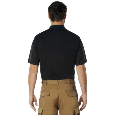 Men's Thin Blue Line Moisture Wicking Short Sleeve Polo Shirt