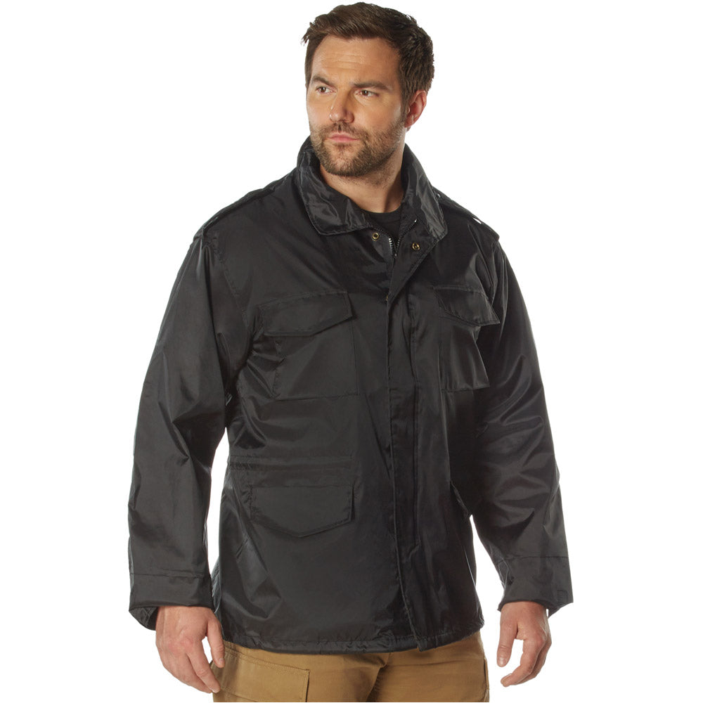 Black Military Tactical M-65 Storm Nylon Field Jacket