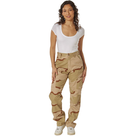 Tri-color Desert Camouflage Basic BDU Military Cargo Pants