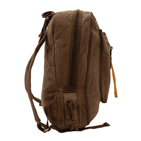 Vintage Brown Flight Bag Style Backpack