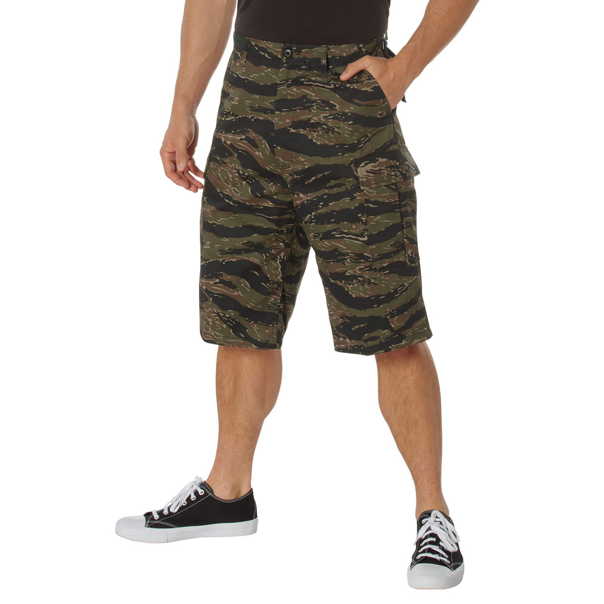 Extra Long Tiger Stripe Camo BDU Shorts