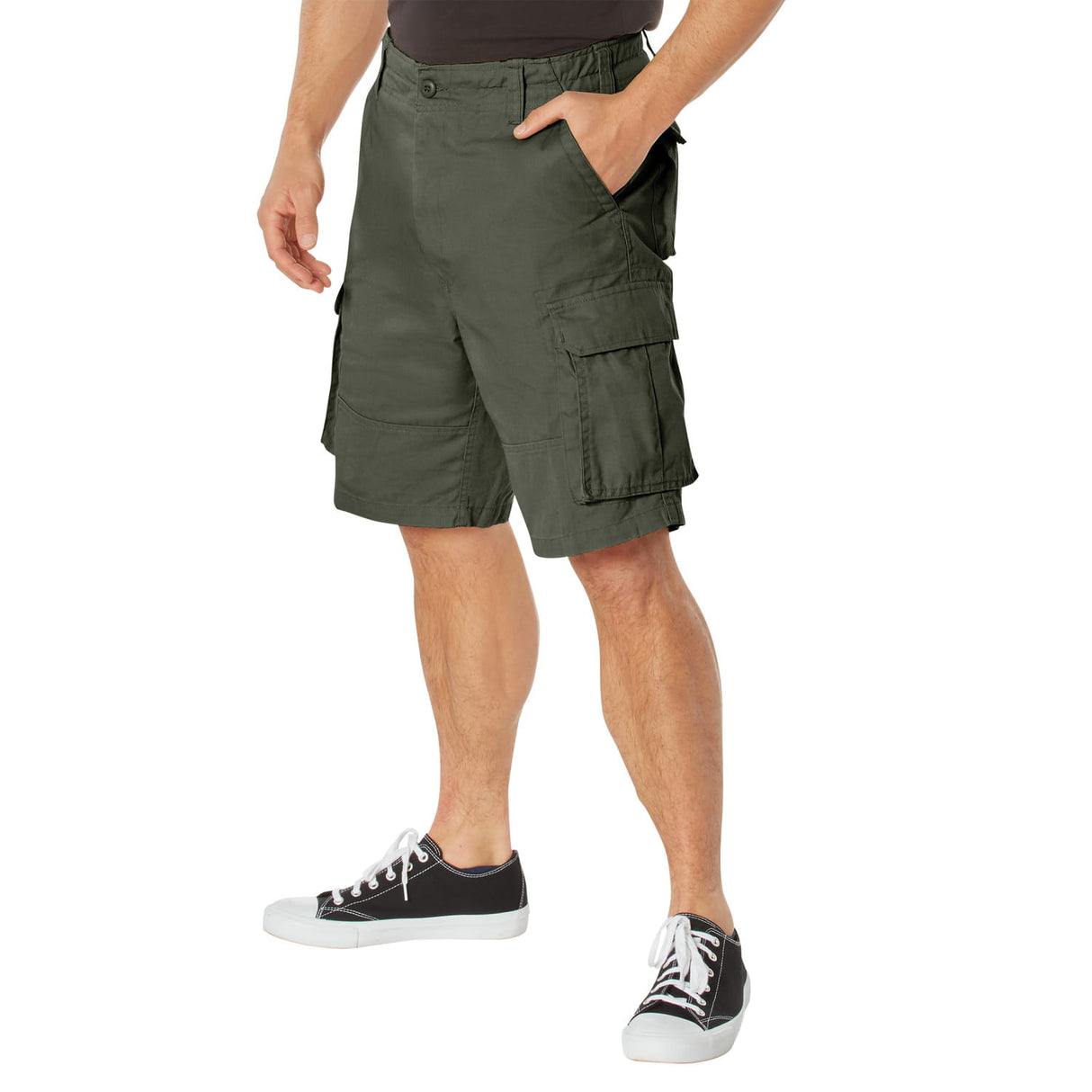 Vintage Olive Drab Cargo Shorts