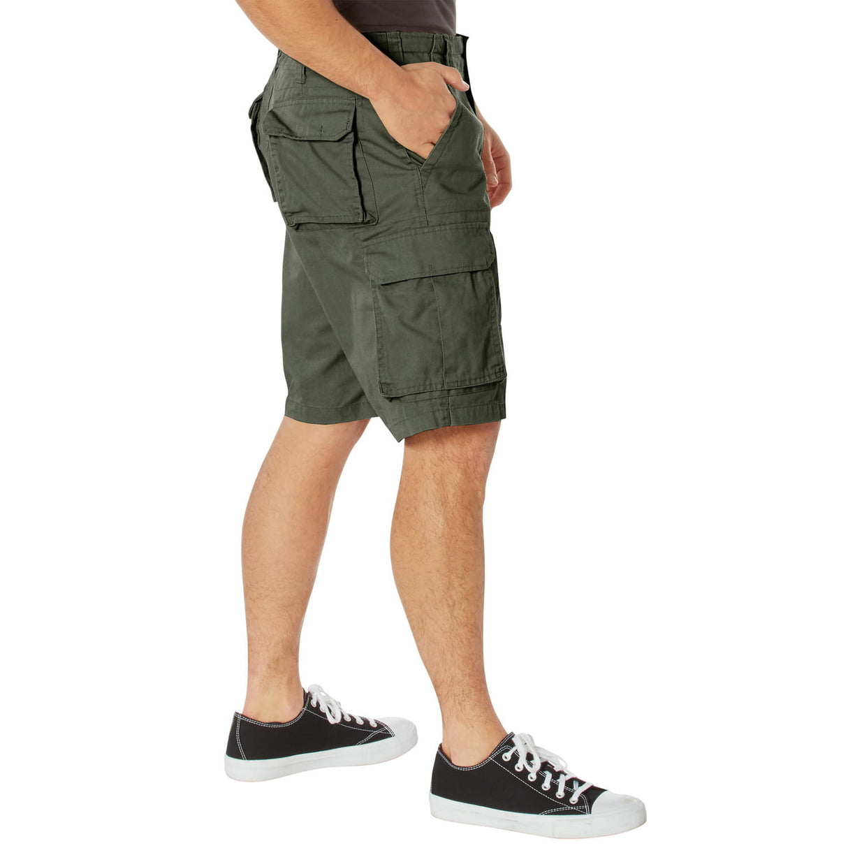 Vintage Olive Drab Cargo Shorts
