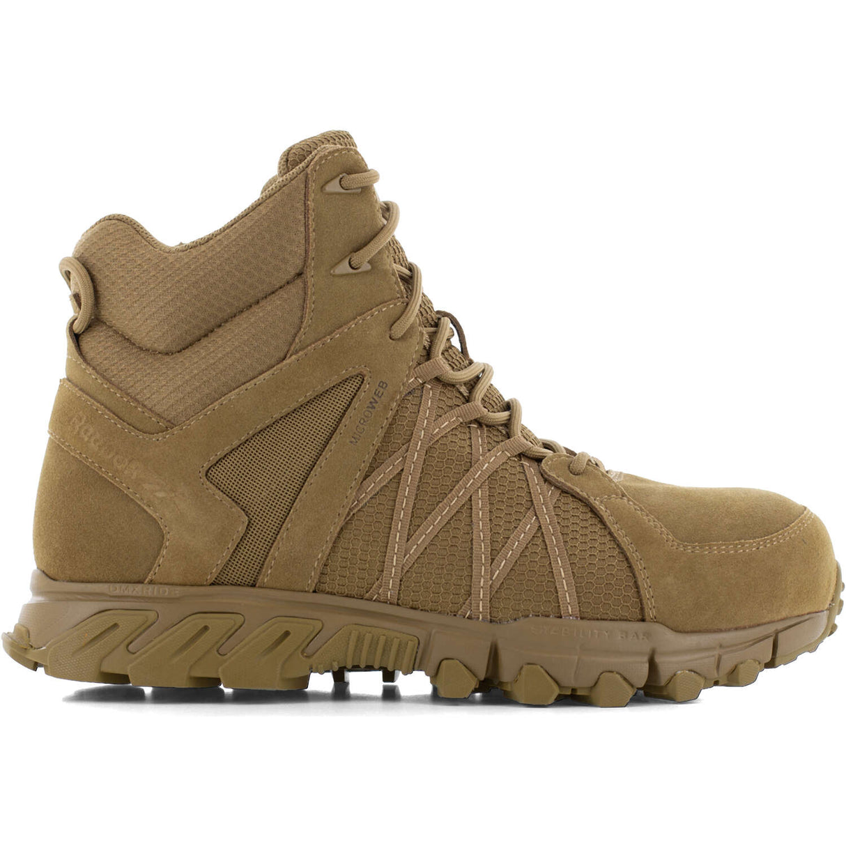Reebok Men's Trailgrip 6-inch Coyote Safety Toe Tactical Boot with Side Zipper