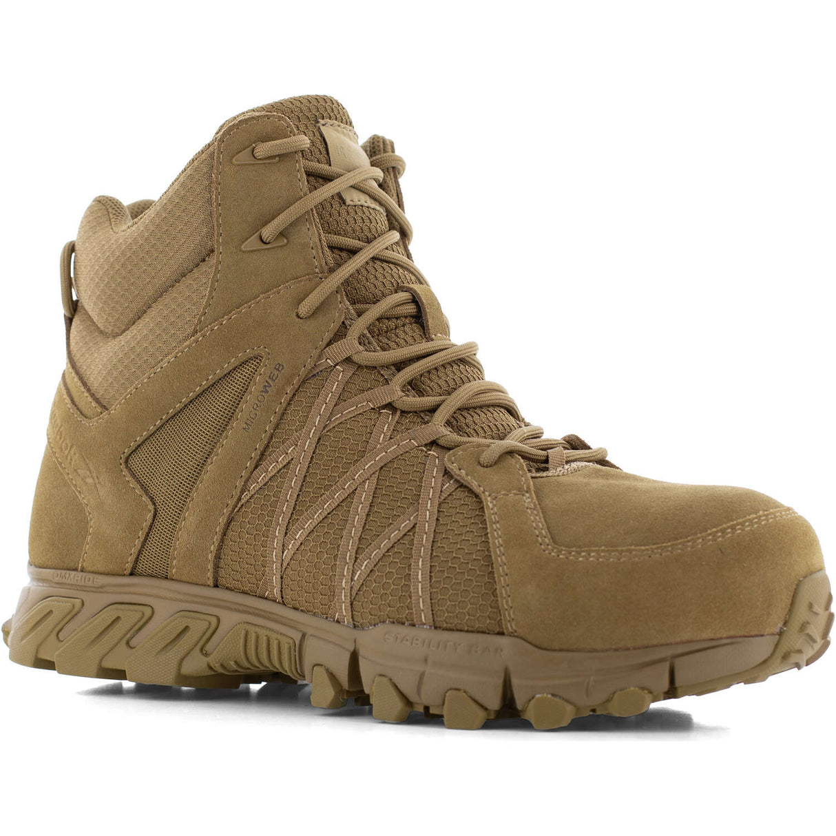 Reebok Men's Trailgrip 6-inch Coyote Safety Toe Tactical Boot with Side Zipper