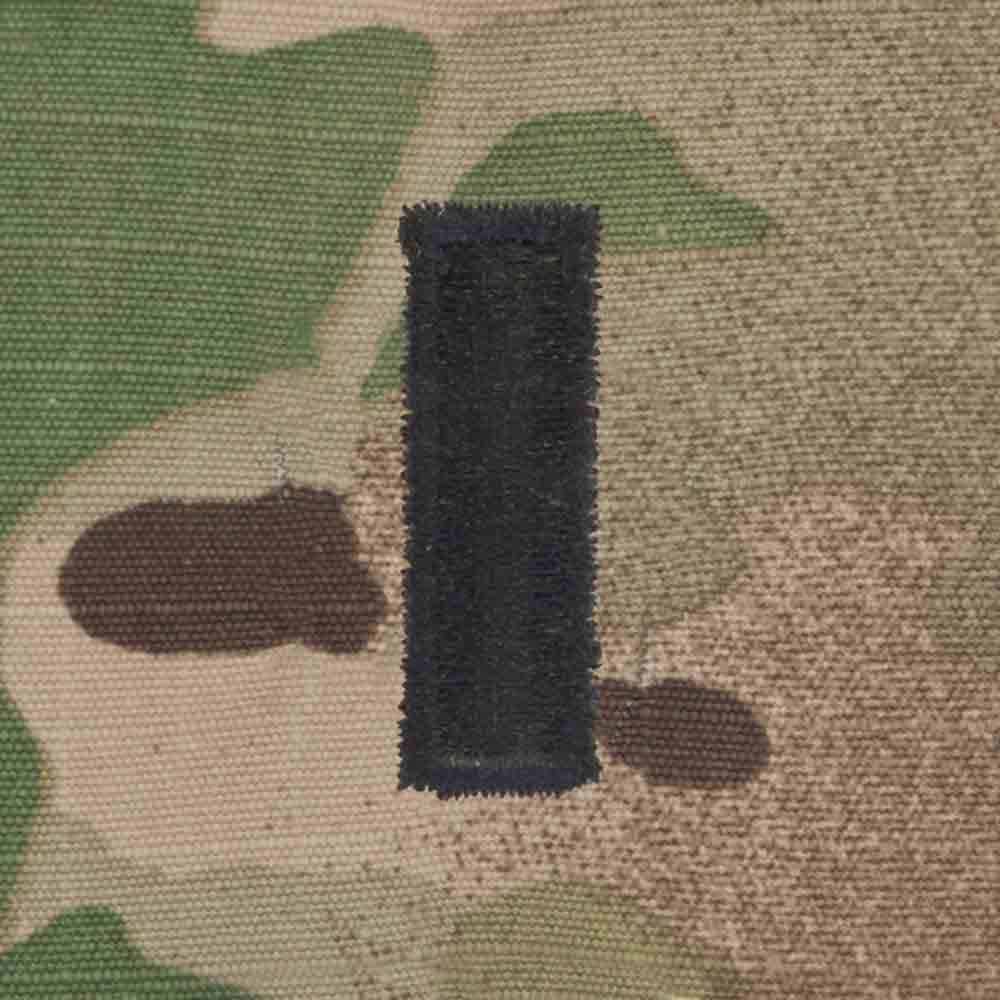 Scorpion Camo Rank First Lieutenant Hook & Loop Army Patch