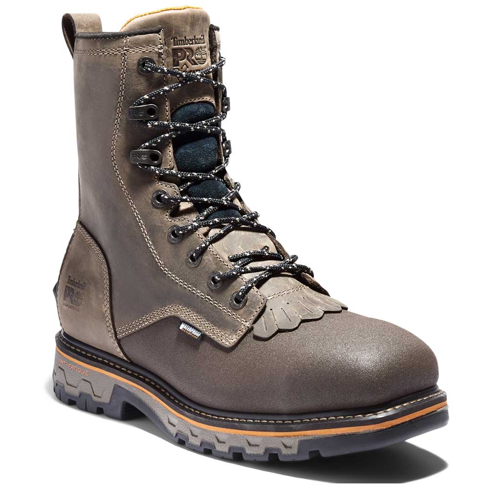 Timberland True Grit 8-inch Brown Composite Toe Waterproof Side-Zip Work Boot