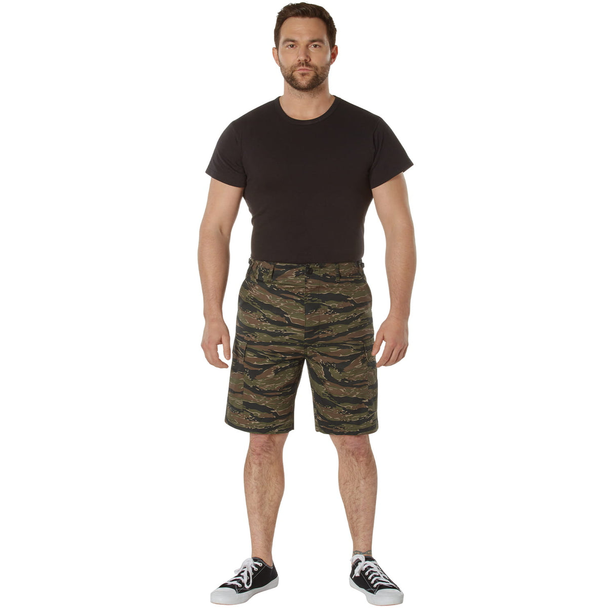 Tiger Stripe Camo Military BDU Cargo Shorts