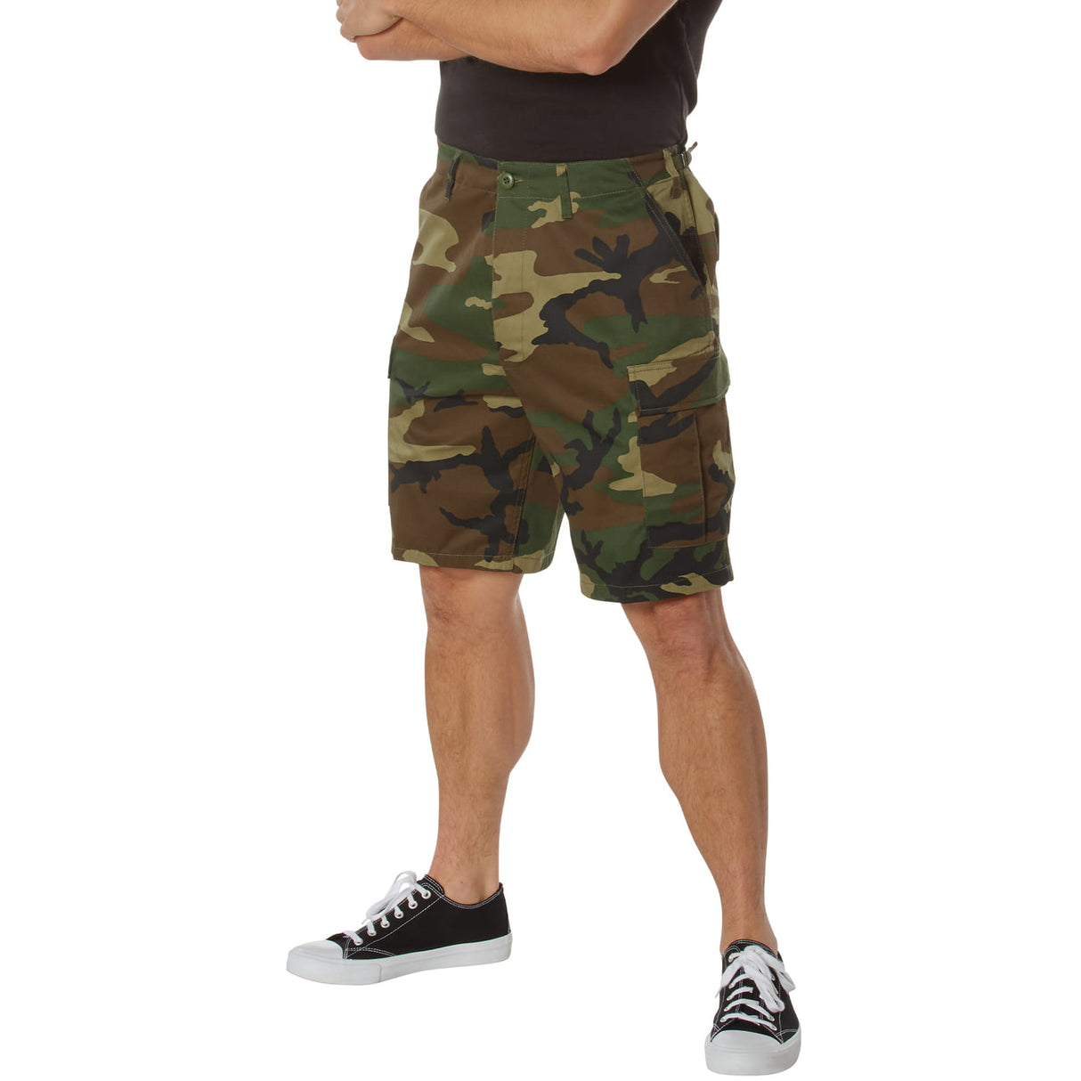Woodland Camo Military BDU Cargo Shorts