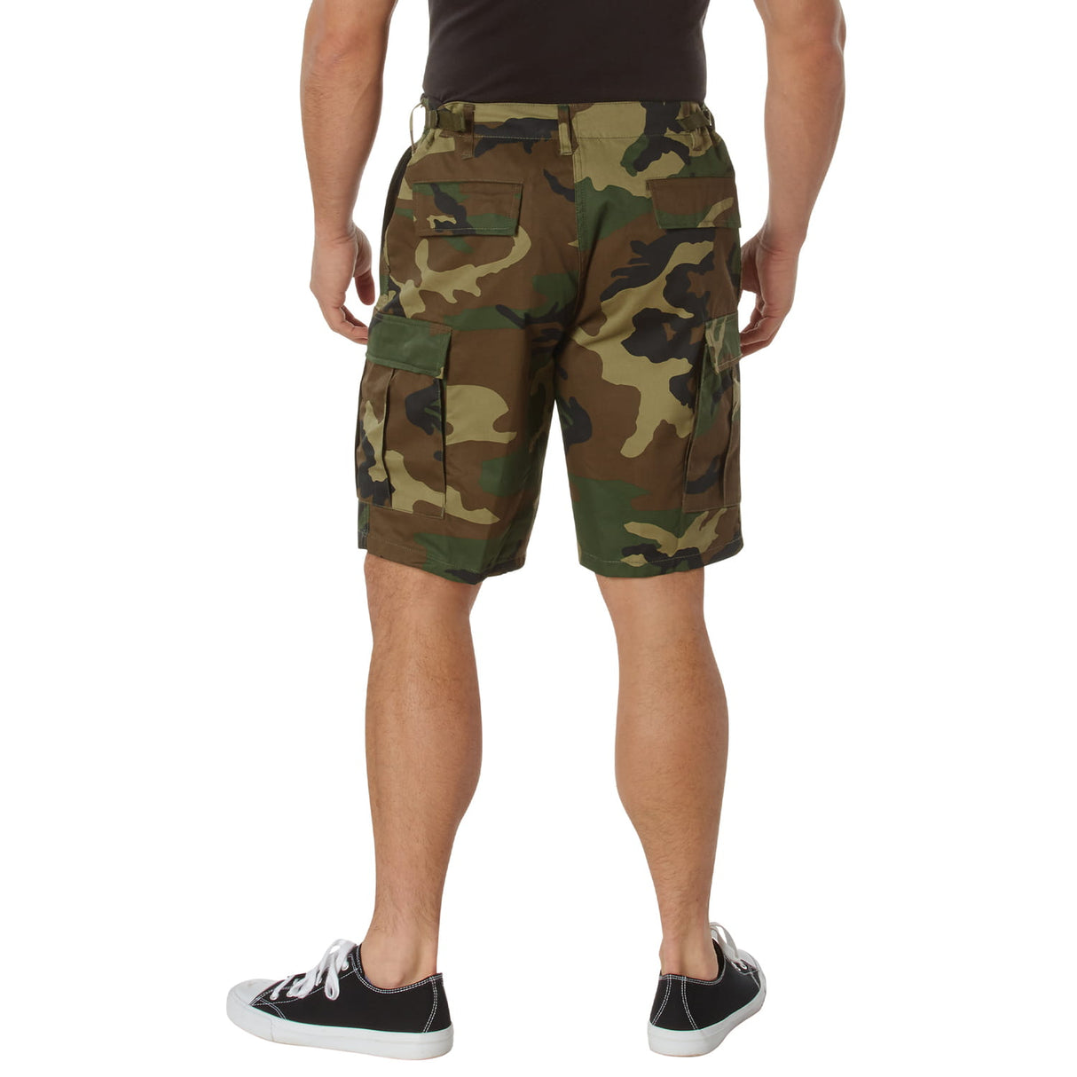 Woodland Camo Military BDU Cargo Shorts