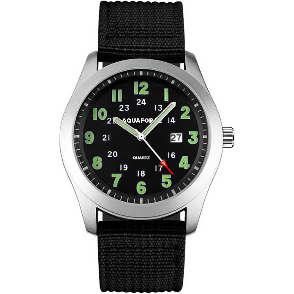 Aquaforce Glow-In-The-Dark Field Watch with Nylon Strap