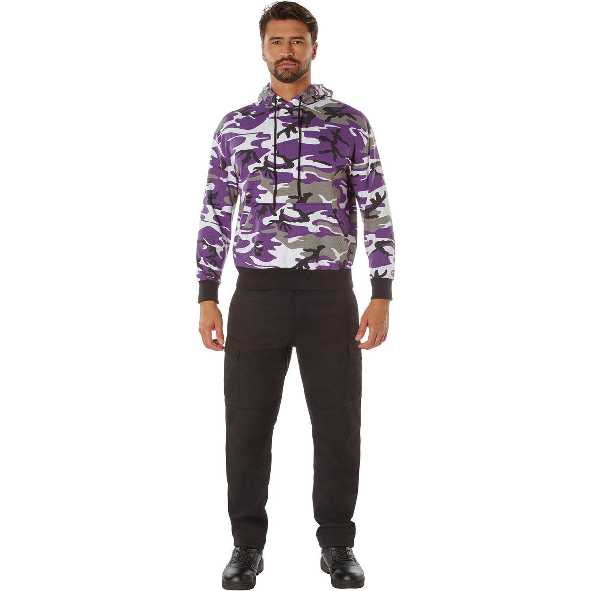 Purple Camo Pullover Hoodie