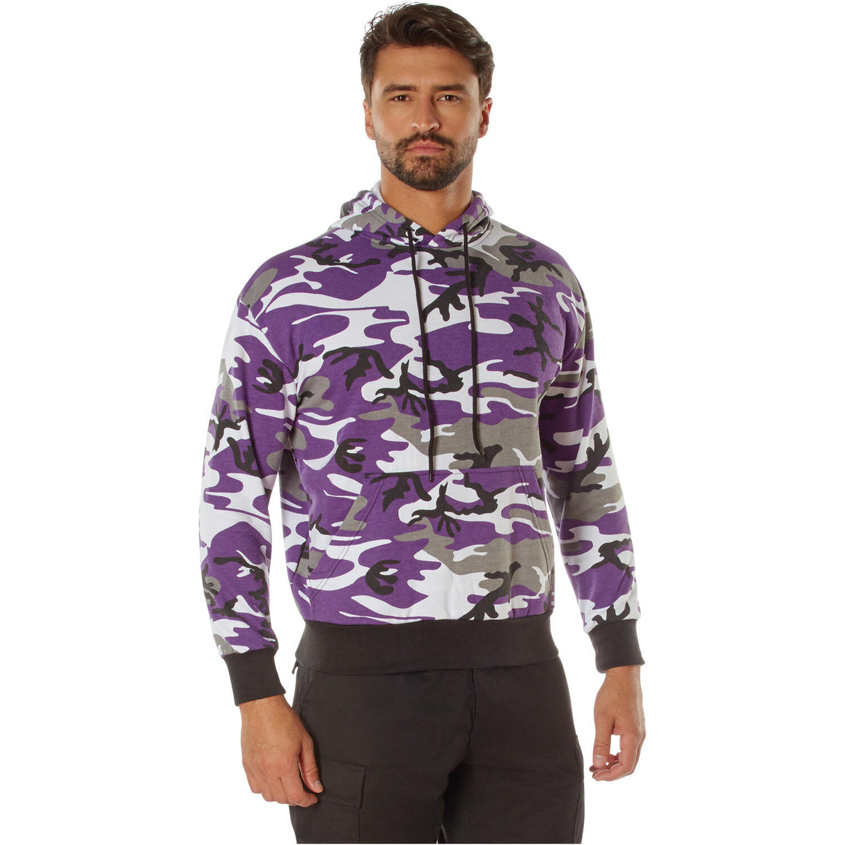 Purple Camo Pullover Hoodie