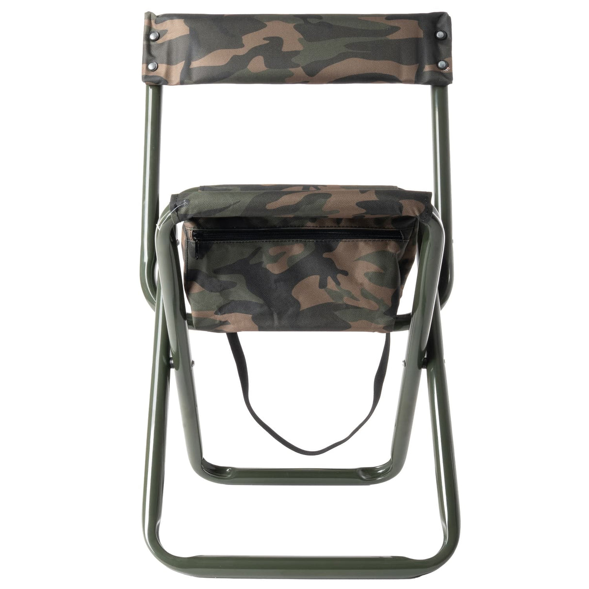 Deluxe Folding Camp Chair with Pouch and Back Support