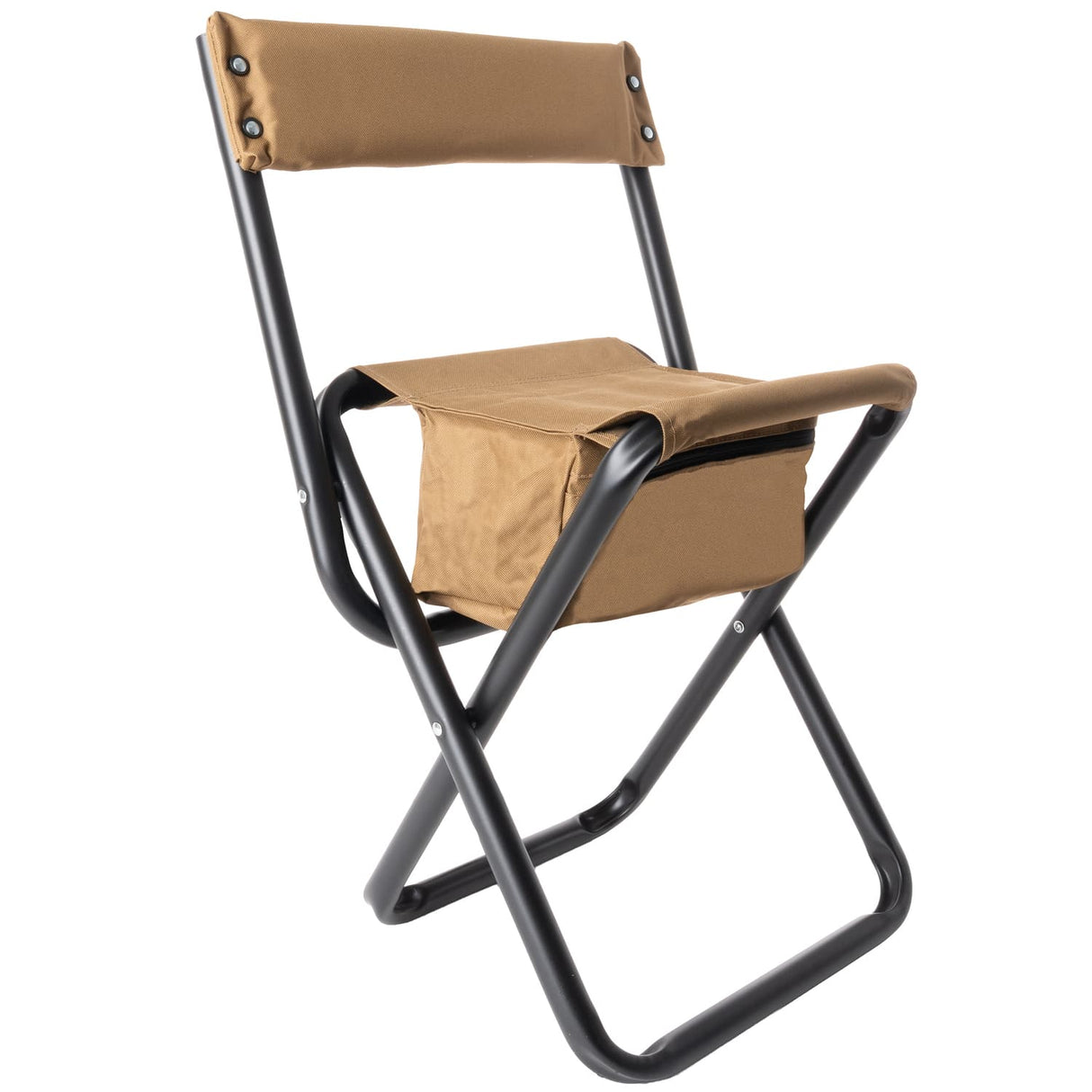Deluxe Folding Camp Chair with Pouch and Back Support