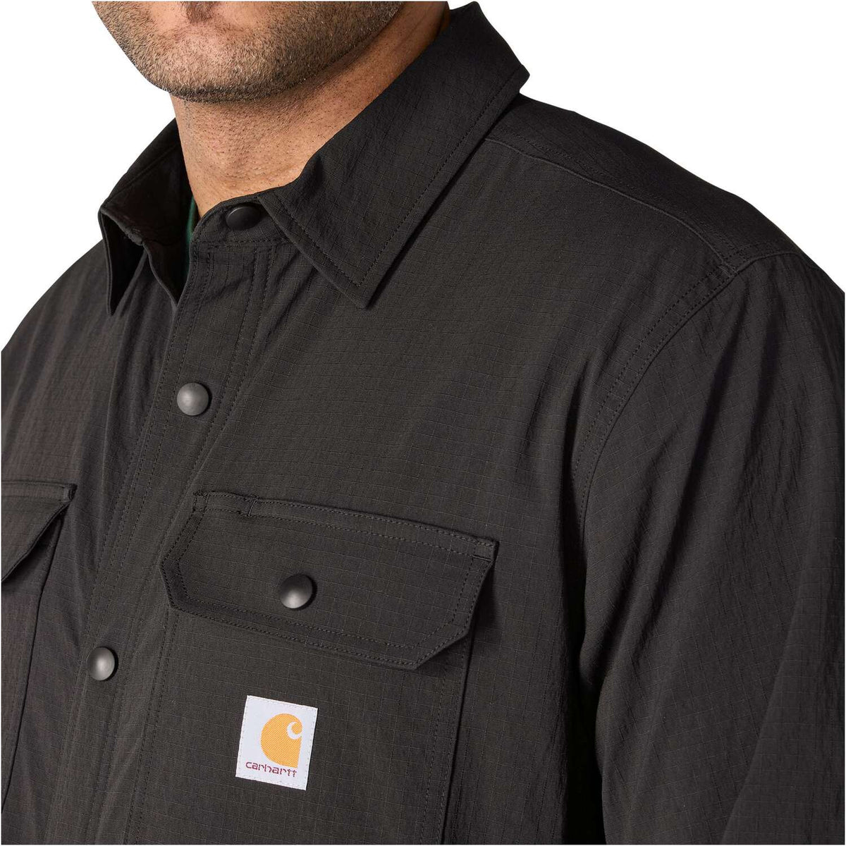 Carhartt Men's Force Fleece-Lined Rip-Stop Shirt Jac