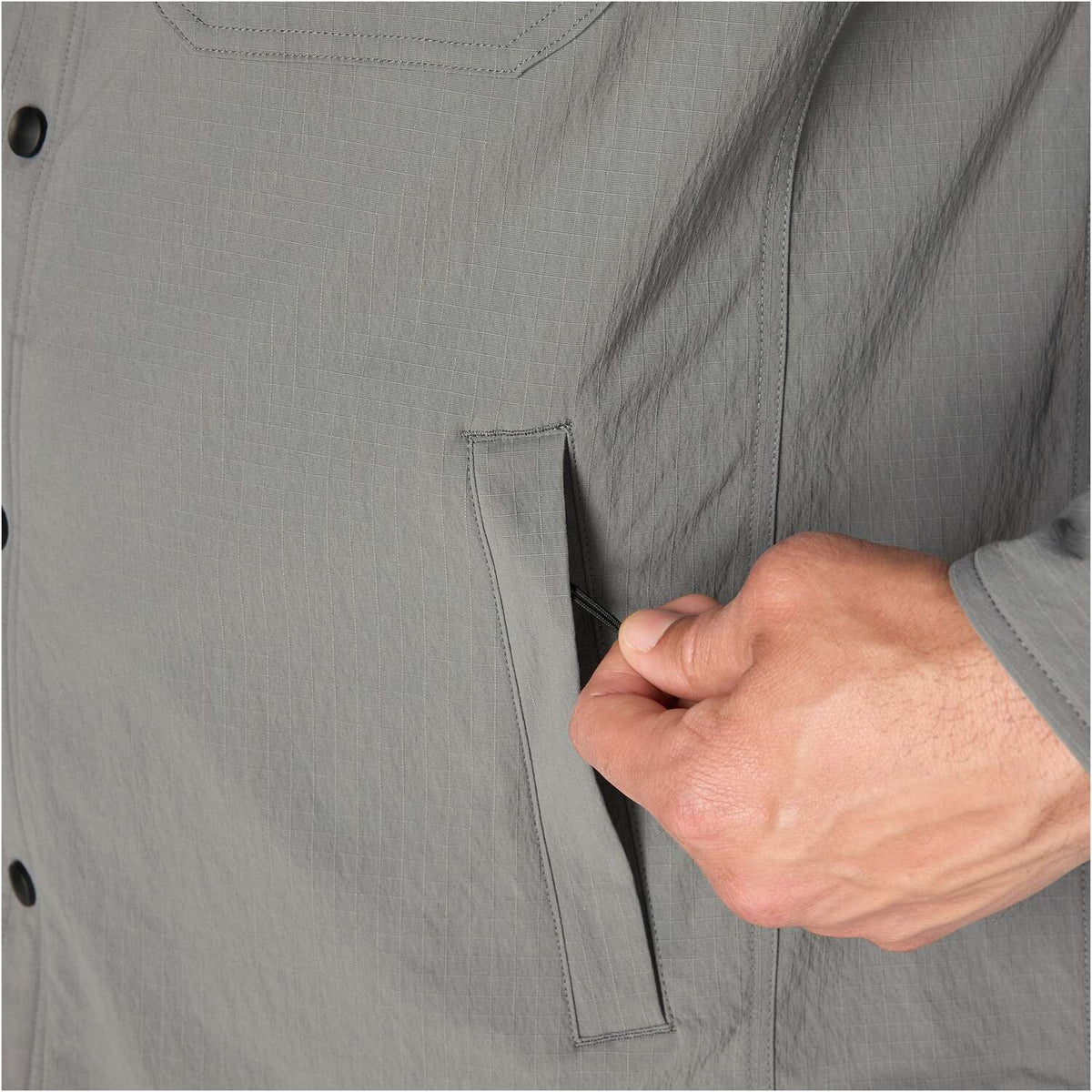 Carhartt Men's Force Fleece-Lined Rip-Stop Shirt Jac