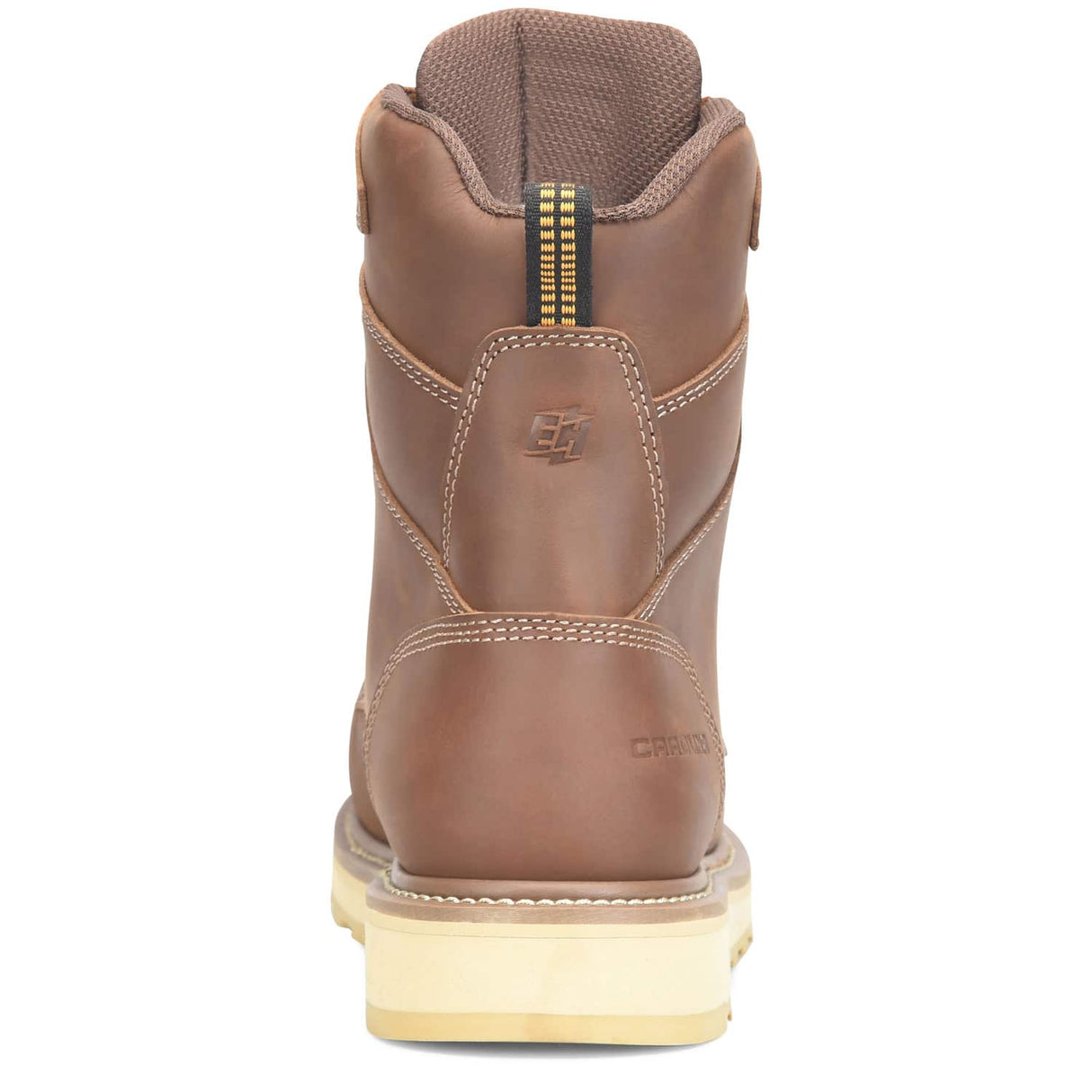 Carolina Gruntz Mens 8-Inch Waterproof Wedge Sole Moc Toe Men's Work Boot