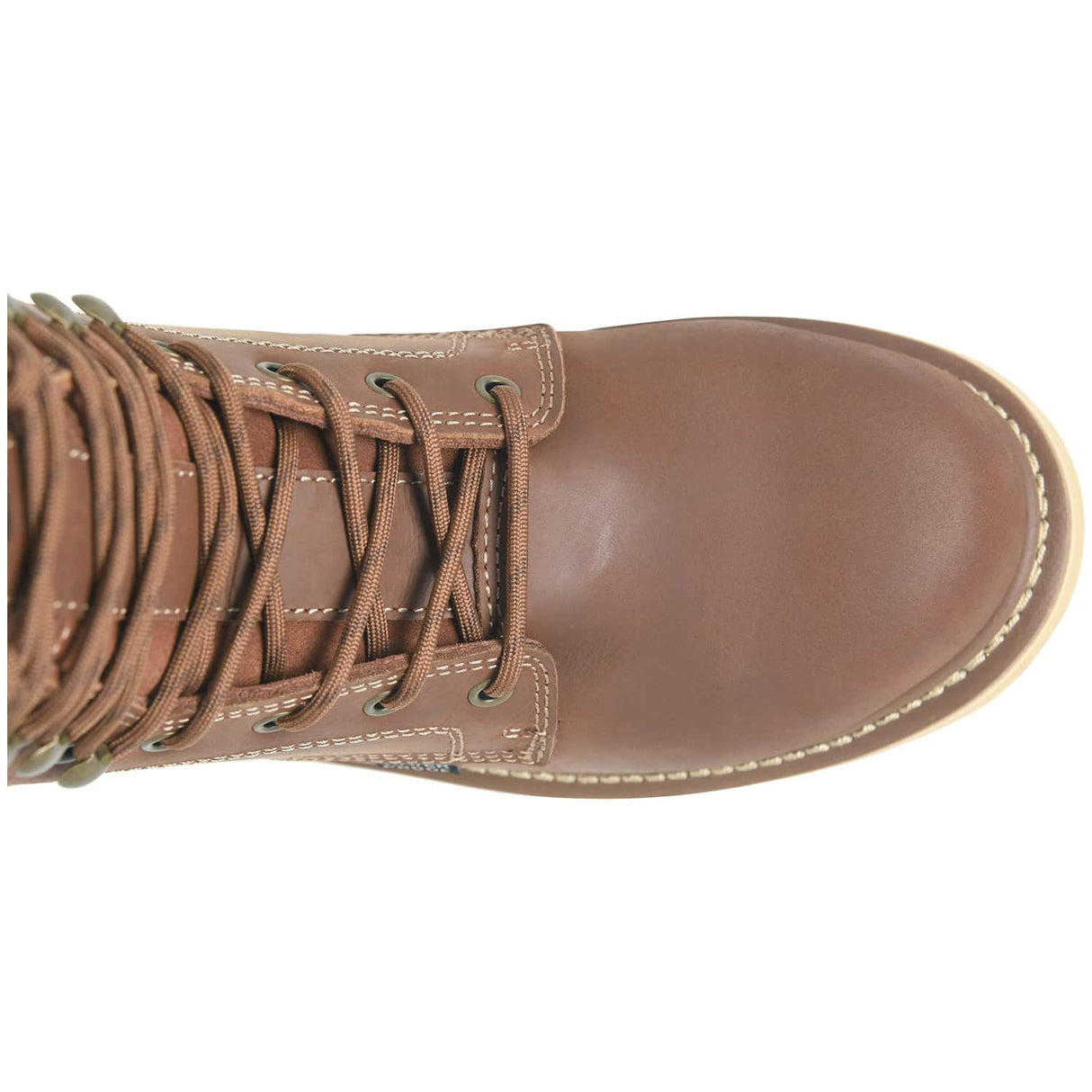 Carolina Gruntz Mens 8-Inch Waterproof Wedge Sole Moc Toe Men's Work Boot