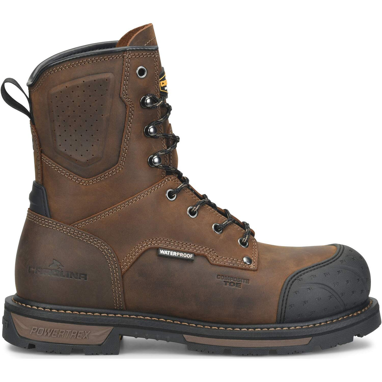 Carolina Blockade 8-inch Men's Brown Heavy Duty Waterproof Composite Safety Toe Work Boot