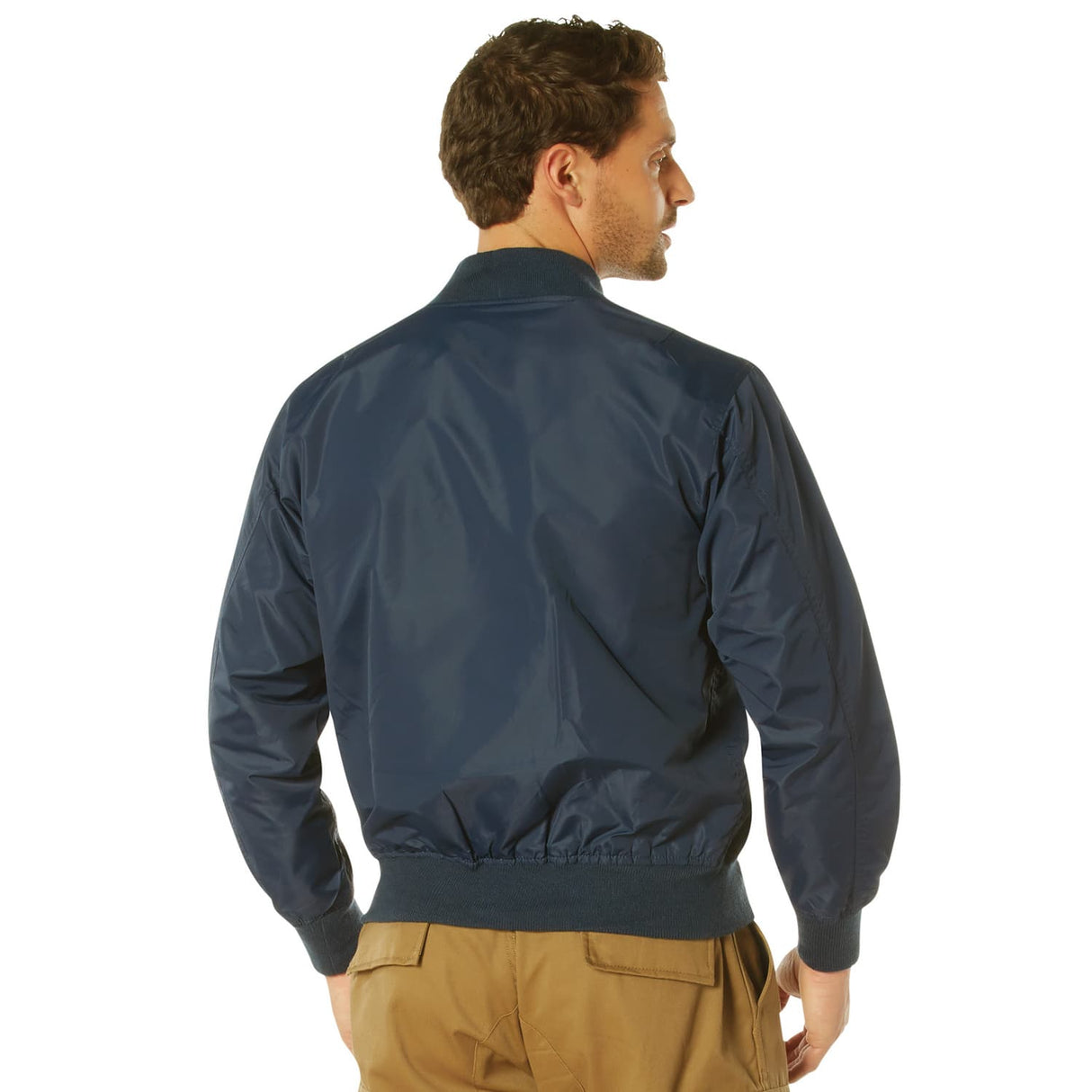Navy Blue Lightweight MA-1 Flight Jacket