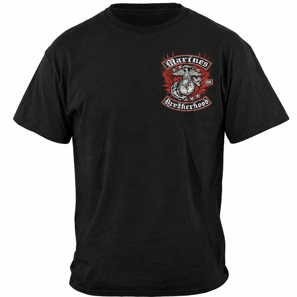 UMSC Brotherhood T-Shirt with Eagle - Black - front view