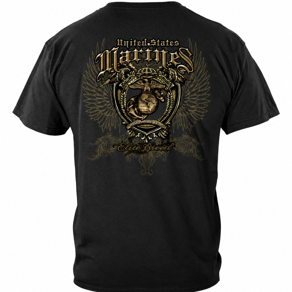 Marine Corps Elite Breed Rise Above Fear T-Shirt - back view