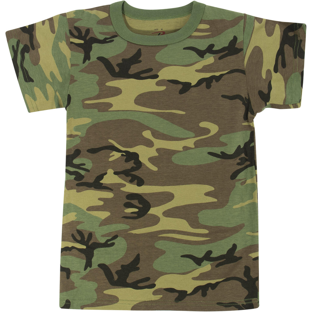 Kids Woodland Camo Short Sleeve T-shirt