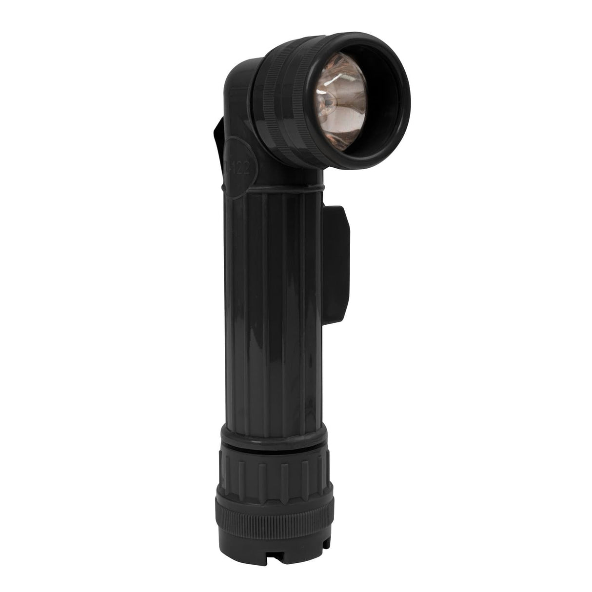Basic Issue Black D-Cell Anglehead Military Type Flashlight