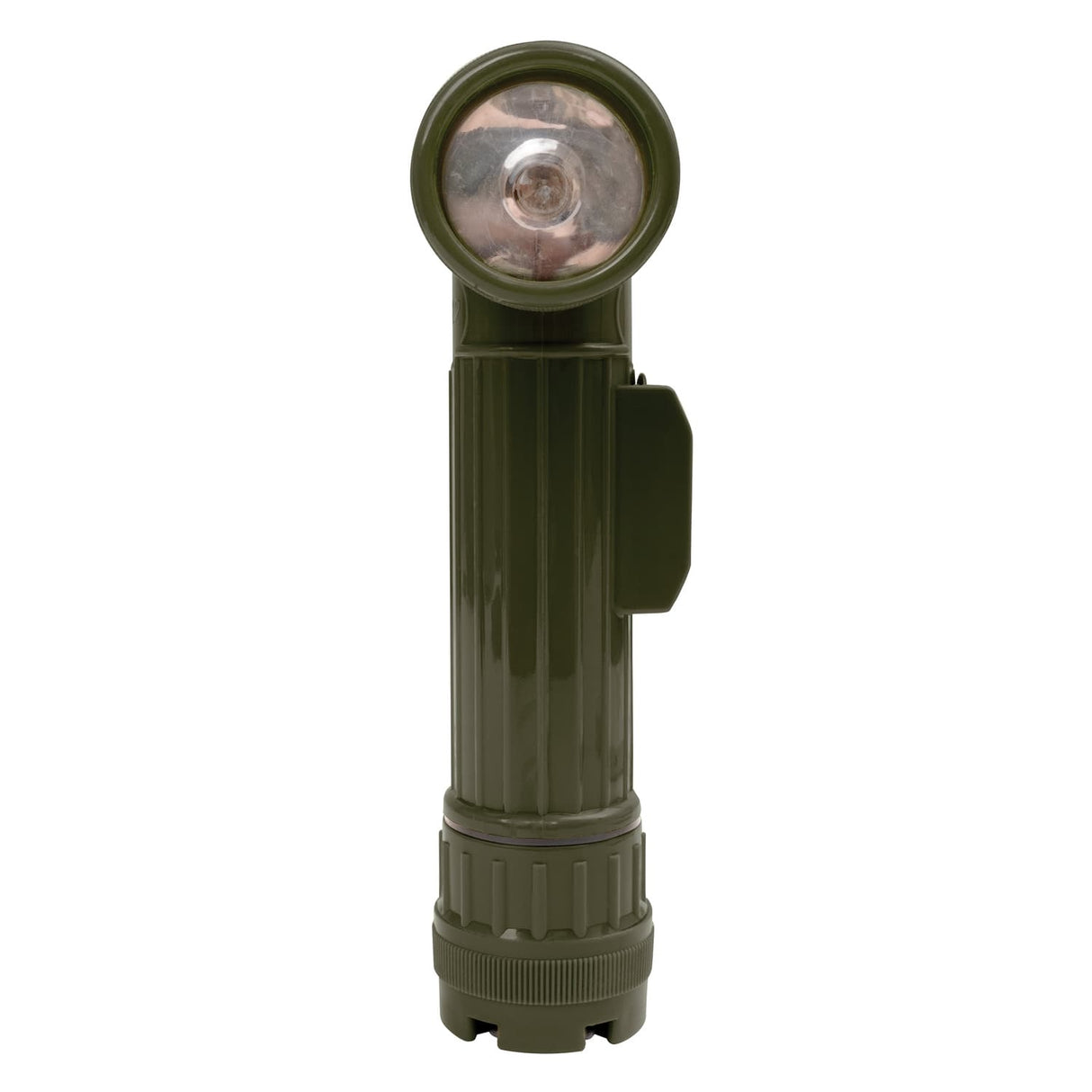 Basic Issue Olive Drab D-Cell Anglehead Military Type Flashlight