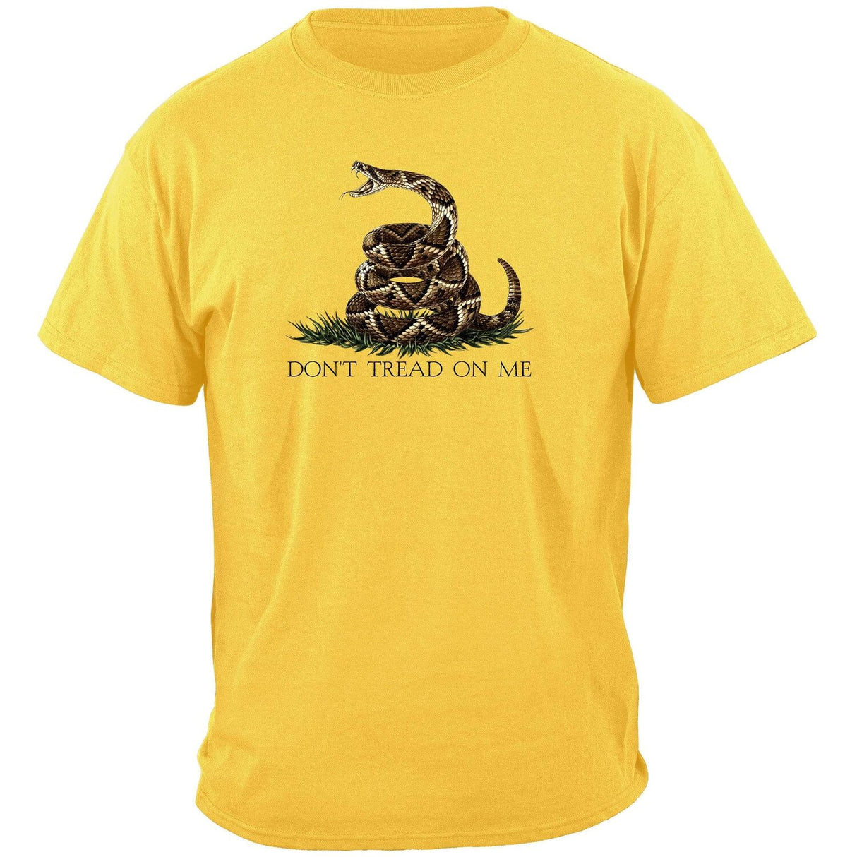 Don't Tread on Me Military T-shirt - Yellow