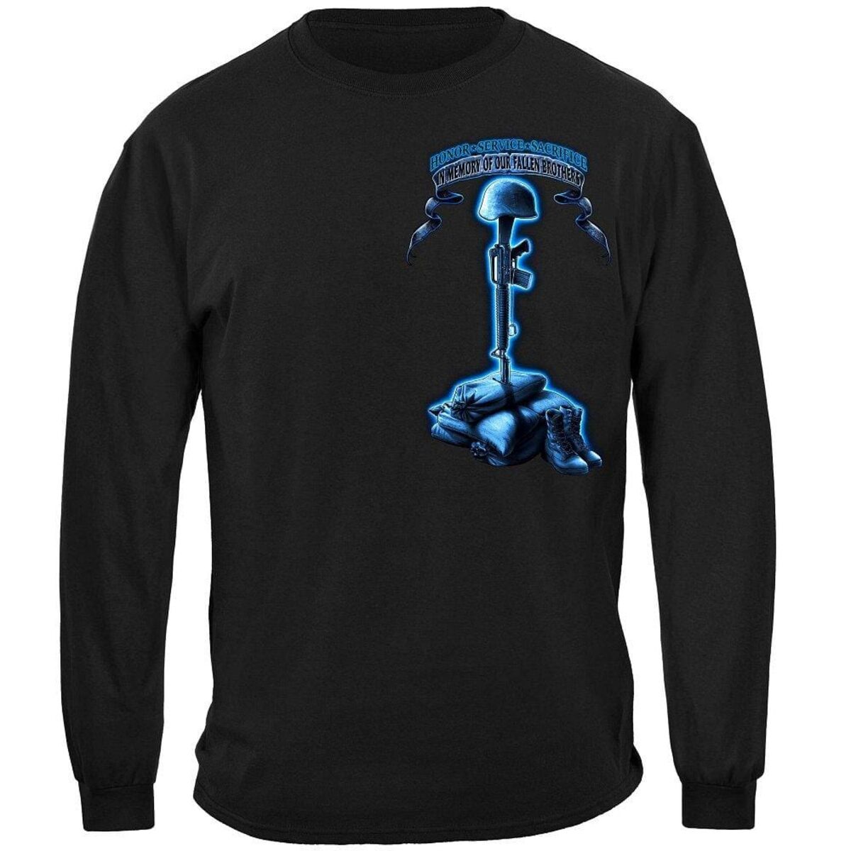 In Memory of Our Fallen Brothers Military Long Sleeve T-shirt