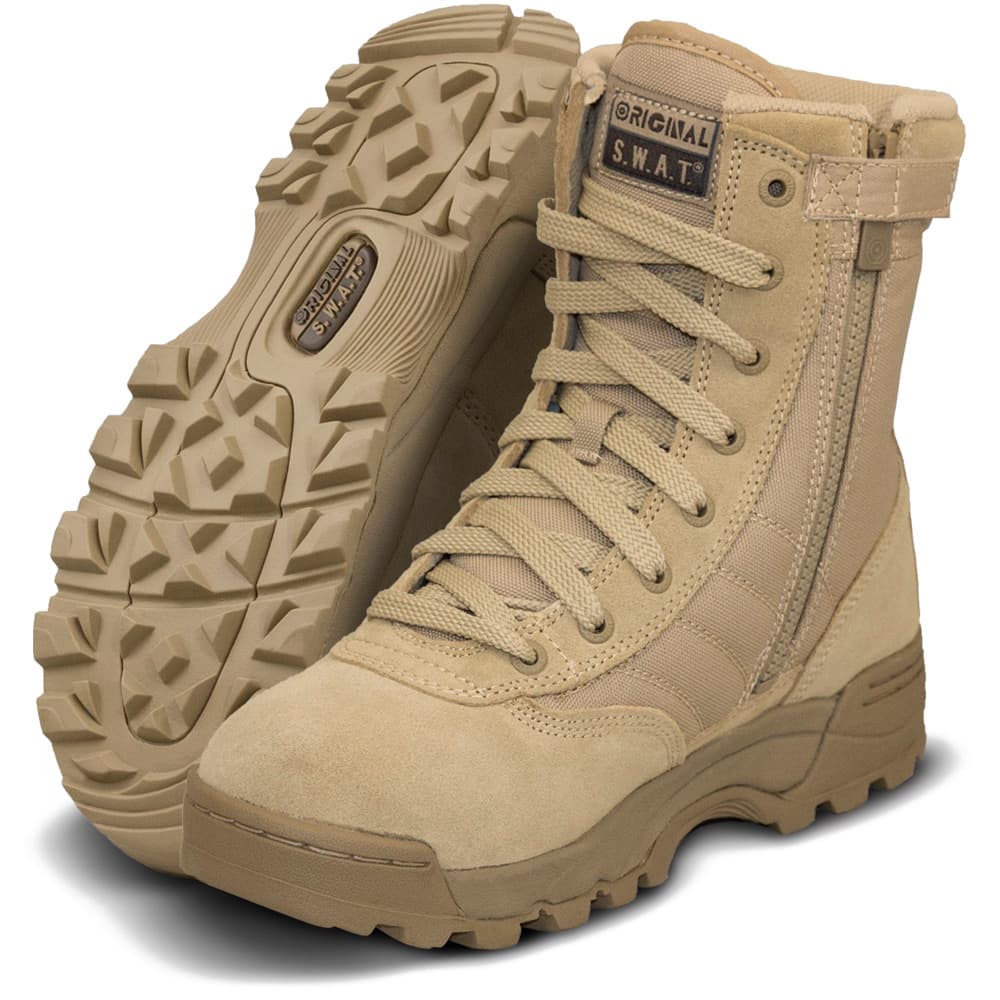 Original S.W.A.T. Classic 9-inch Side-Zip Men's Desert Tan Tactical Boot
