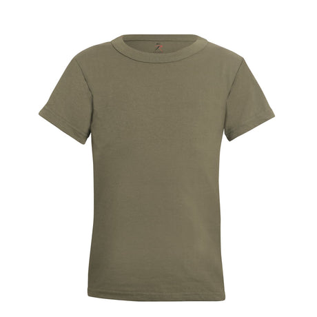 Kids Military Type Solid Color Short Sleeve T-Shirt