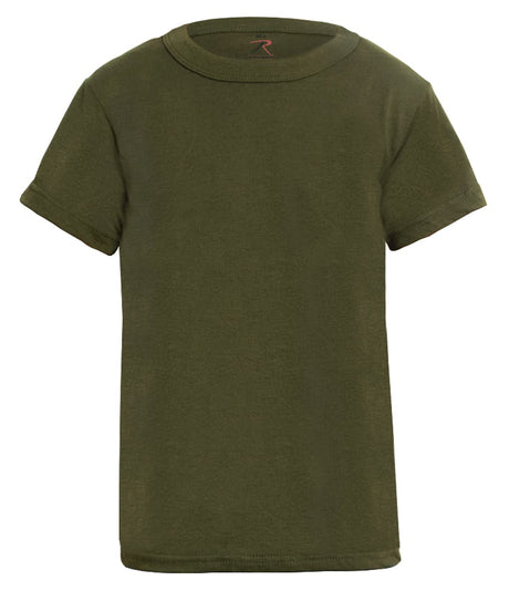 Kids Military Type Solid Color Short Sleeve T-Shirt