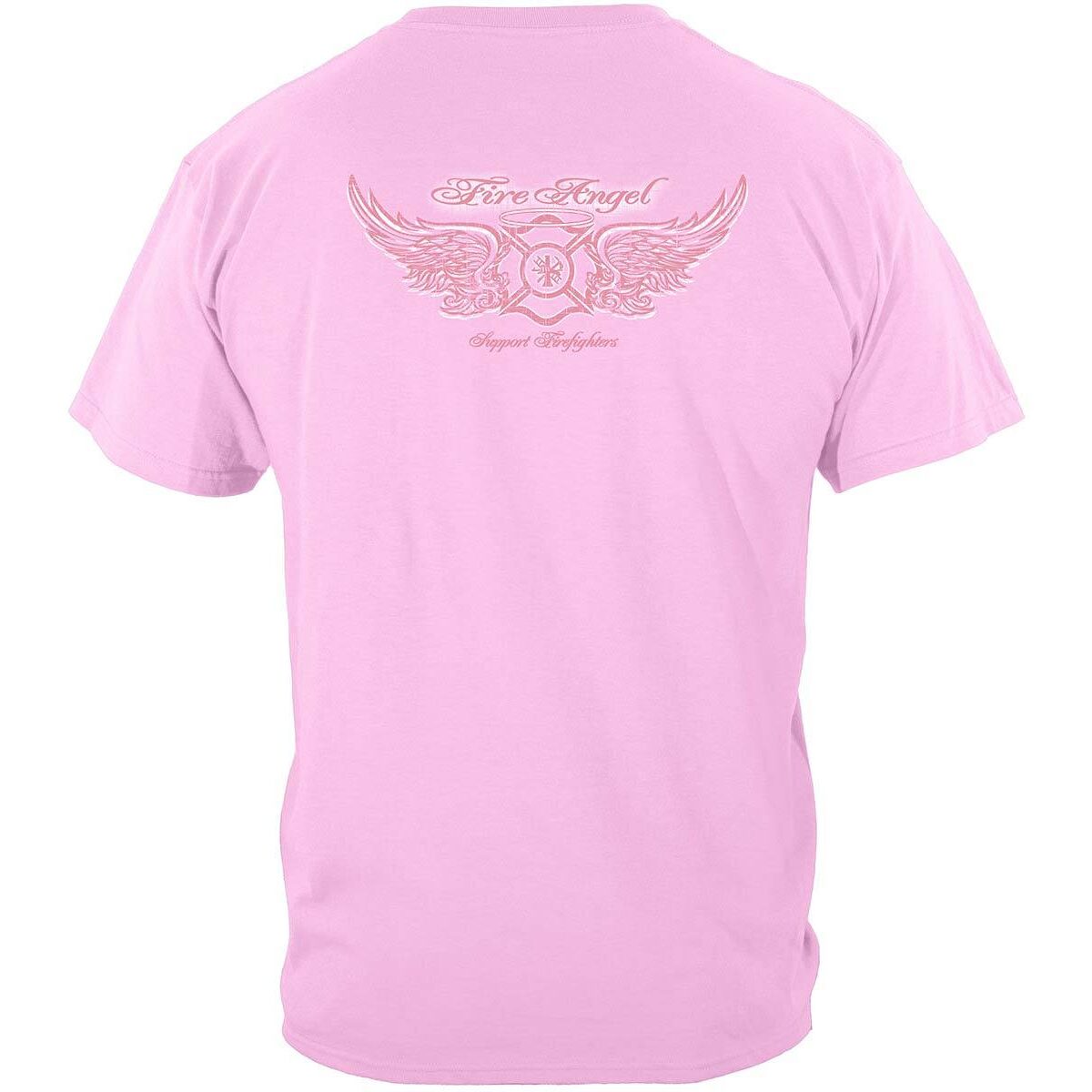 Firefighter Fire Angel Pink Ladies T-Shirt