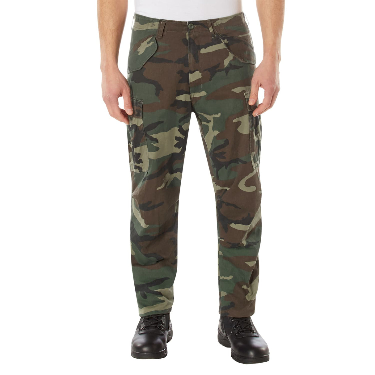 Vintage M-65 Woodland Camo Army Fatigue Pants