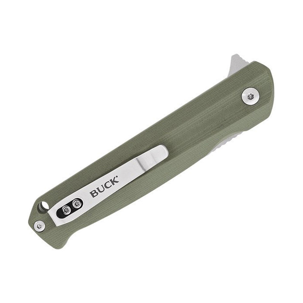 Buck Langford Green G10 3.3-Inch Folding Knife