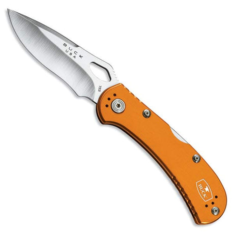 Buck SpitFire Orange Drop Point Folding Knife - 0722ORS1