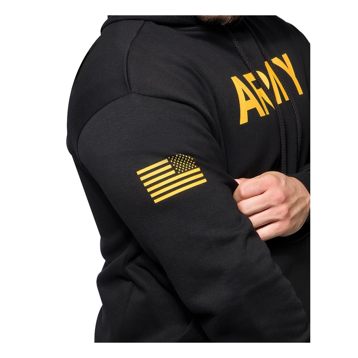 Men's Army PT Black Lightweight Pullover Hoodie