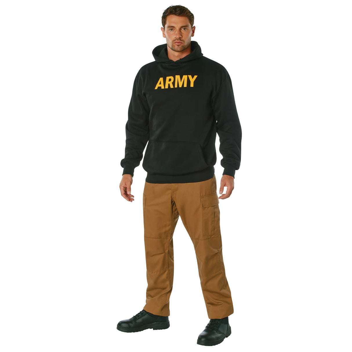 Men's Army PT Black Lightweight Pullover Hoodie