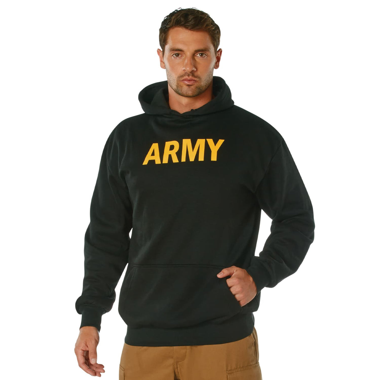 Men's Army PT Black Lightweight Pullover Hoodie