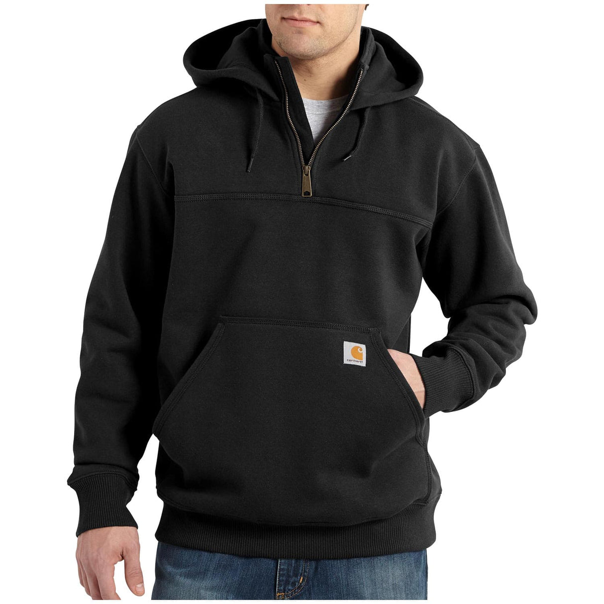 Carhartt Rain Defender Loose Fit Heavyweight Quarter-Zip Men's Hooded Sweatshirt