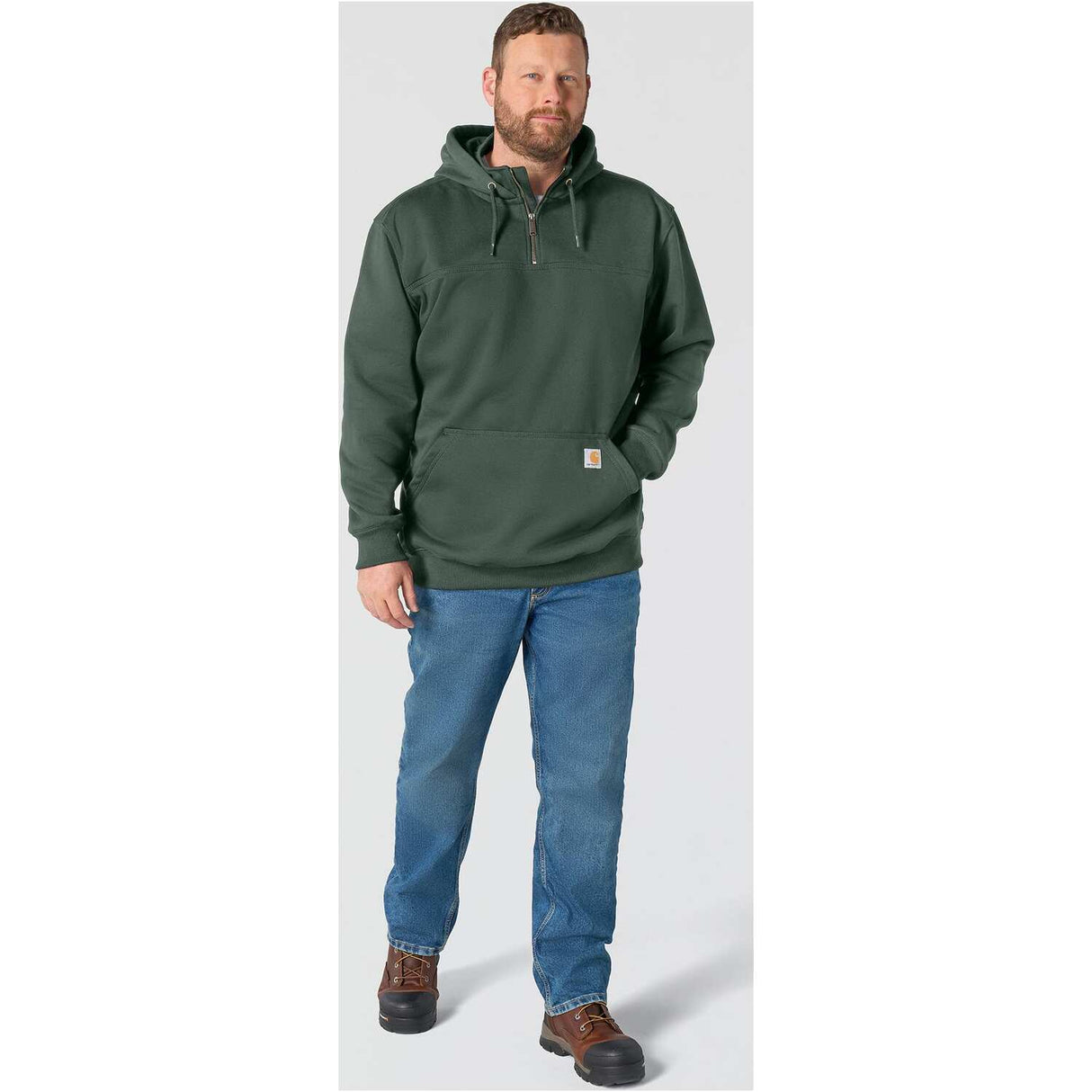 Carhartt Rain Defender Paxton Heavyweight Quarter-Zip Men's Hooded Sweatshirt