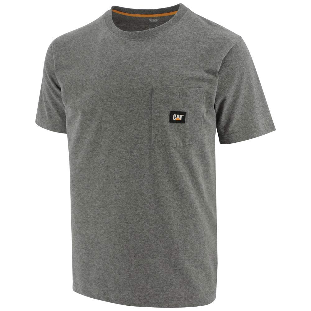 CAT Men's Pocket Label Short Sleeve T-Shirt