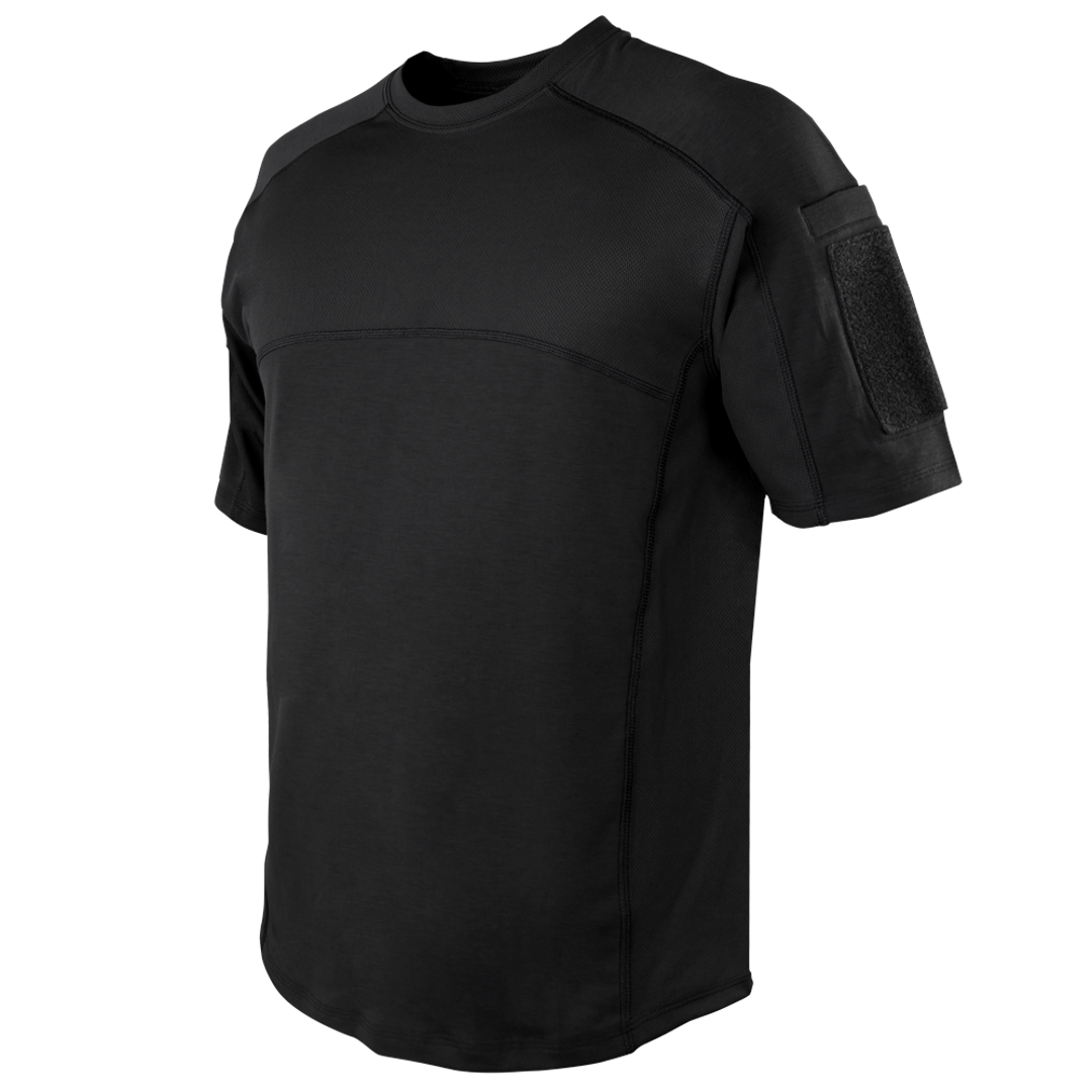 Trident Short Sleeve Battle Top - Black